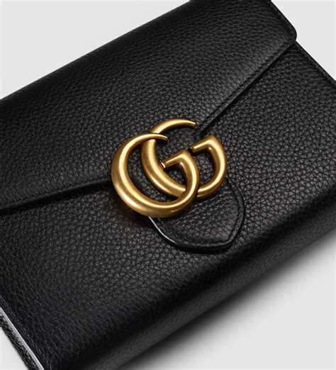 gucci marmont large wallet|gucci small wallet on chain.